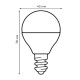 Лампа светодиодная Uniel LED-G45-6W/4000K/E14/FR/RA95 PLK01WH UL-00011182