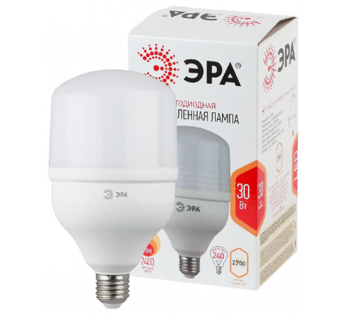Лампа светодиодная Эра E27 30W 2700K LED POWER T100-30W-2700-E27 Б0027002 Лампа светодиодная Эра E27 30W 2700K LED POWER T100-30W-2700-E27 Б0027002