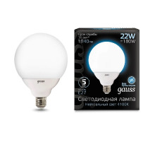 Лампа светодиодная Gauss E27 22W 4100K матовая 105102222