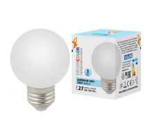 Лампа светодиодная Volpe Decor color LED-G60-3W/6000K/E27/FR/С UL-00006956
