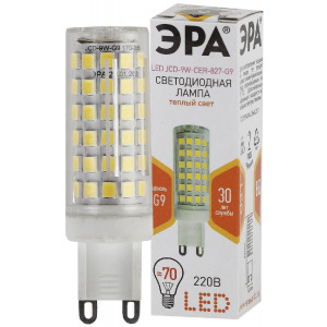 Лампа светодиодная Эра G9 9W 2700K LED JCD-9W-CER-827-G9 Б0033185