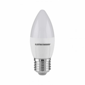Лампа светодиодная Elektrostandard E27 6W 6500K свеча матовая 4690389056413