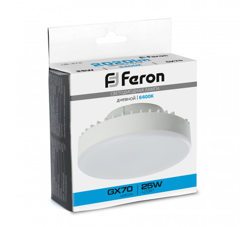 Лампа светодиодная Feron LB-474 GX70 25W 6400K 38270 Лампа светодиодная Feron LB-474 GX70 25W 6400K 38270