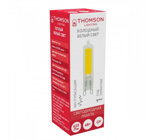 Лампа светодиодная Thomson G9 6W 6500K TH-B4239 Лампа светодиодная Thomson G9 6W 6500K TH-B4239