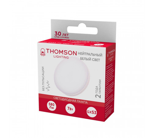 Лампа светодиодная Thomson GX53 7W 4000K TH-B4004