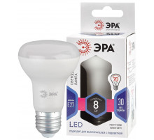 Лампа светодиодная Эра E27 8W 6000K LED R63-8W-860-E27 Б0048024