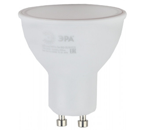 Лампа светодиодная Эра GU10 5W 4000K LED MR16-5W-840-GU10 R Б0050689 Лампа светодиодная Эра GU10 5W 4000K LED MR16-5W-840-GU10 R Б0050689