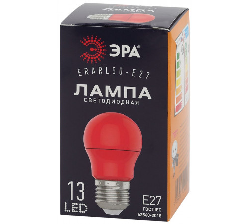 Лампа светодиодная Эра E27 3W 3000K ERARL50-E27 Б0049580 Лампа светодиодная Эра E27 3W 3000K ERARL50-E27 Б0049580
