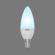 Лампа светодиодная Gauss E14 5,5W 4100К свеча матовая 1033126