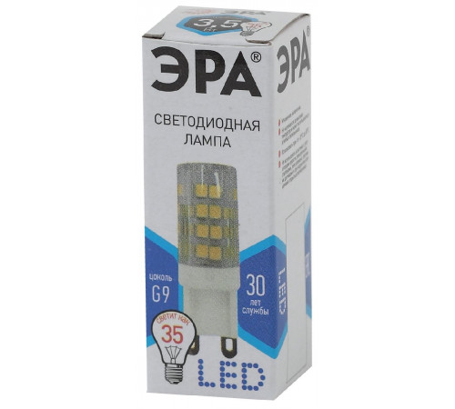 Лампа светодиодная Эра G9 3,5W 4000K LED JCD-3,5W-CER-840-G9 Б0027862 Лампа светодиодная Эра G9 3,5W 4000K LED JCD-3,5W-CER-840-G9 Б0027862