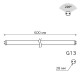 Лампа светодиодная Gauss Basic G13 10W 4000K 1930202