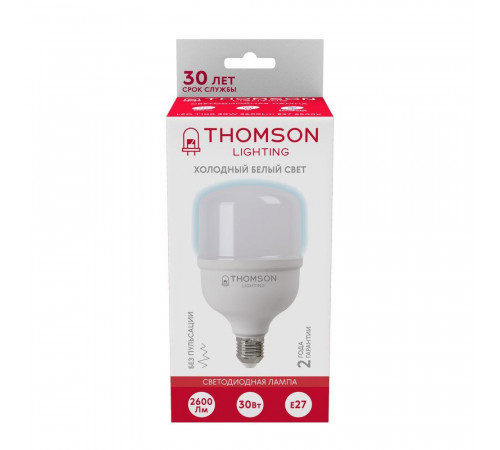 Лампа светодиодная Thomson E27 30W 6500K цилиндр матовый TH-B2364 Лампа светодиодная Thomson E27 30W 6500K цилиндр матовый TH-B2364