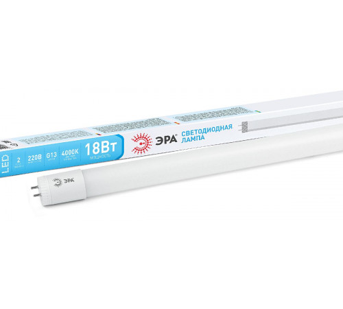 Лампа светодиодная Эра G13 18W 4000K LED T8-18W-840-G13-1200mm Б0019927
