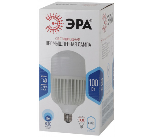 Лампа светодиодная Эра E40 100W 4000K LED POWER T160-100W-4000-E27/E40 Б0056122 Лампа светодиодная Эра E40 100W 4000K LED POWER T160-100W-4000-E27/E40 Б0056122