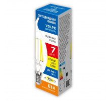Лампа светодиодная Volpe Optima LED-CW35-7W/3000K/E14/CL/SLF UL-00008340