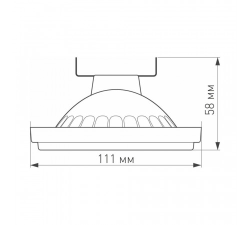 Светодиодная лампа Arlight AR111-UNIT-G53-12W- Day4000 (WH, 120 deg, 12V) 025637