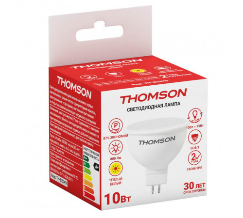 Лампа светодиодная Thomson GU5.3 10W 3000K TH-B2049 Лампа светодиодная Thomson GU5.3 10W 3000K TH-B2049