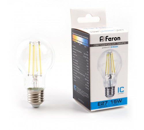 Лампа светодиодная Feron LB-615 Шар E27 15W 6400K 48284 Лампа светодиодная Feron LB-615 Шар E27 15W 6400K 48284