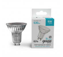 Лампа светодиодная Gauss Basic GU10 6W 4000K 10106262