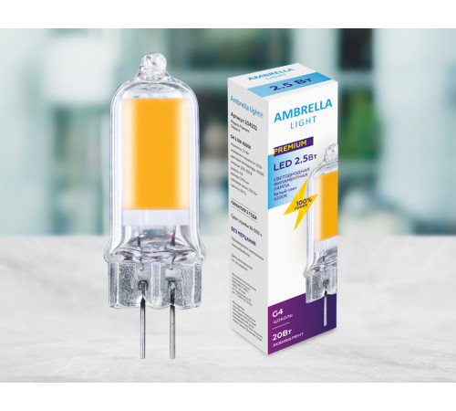 Светодиодная лампа Ambrella Light Filament G4 G4 2,5W 4200K 204502