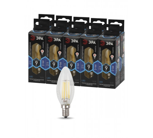 Лампа светодиодная Эра E14 9W 4000K F-LED B35-9w-840-E14 Б0046995 Лампа светодиодная Эра E14 9W 4000K F-LED B35-9w-840-E14 Б0046995