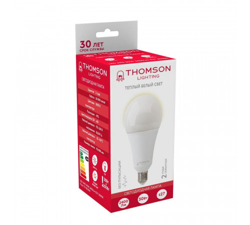 Лампа светодиодная Thomson E27 30W 3000K груша матовая TH-B2354 Лампа светодиодная Thomson E27 30W 3000K груша матовая TH-B2354