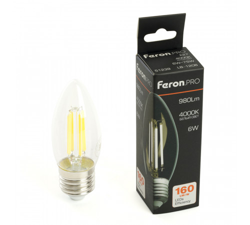 Светодиодная лампа Feron LB-1206 E27 6W 4000K 51239 Светодиодная лампа Feron LB-1206 E27 6W 4000K 51239