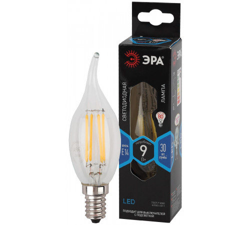 Лампа светодиодная Эра E14 9W 4000K F-LED BXS-9W-840-E14 Б0047005 Лампа светодиодная Эра E14 9W 4000K F-LED BXS-9W-840-E14 Б0047005