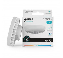 Лампа светодиодная Gauss GX53 21W 4100K матовая 83822