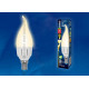 Лампа светодиодная (UL-00002415) Uniel E14 7W 4000K матовая LED-CW37 7W/NW/E14/FR PLP01WH