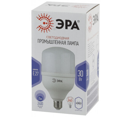 Лампа светодиодная Эра E27 30W 6500K LED POWER T100-30W-6500-E27 Б0049597 Лампа светодиодная Эра E27 30W 6500K LED POWER T100-30W-6500-E27 Б0049597
