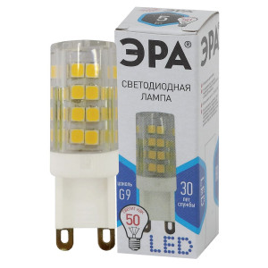 Лампа светодиодная Эра G9 5W 4000K LED JCD-5W-CER-840-G9 Б0027864