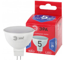 Лампа светодиодная Эра GU5.3 5W 6500K LED MR16-5W-865-GU5.3 R Б0045349