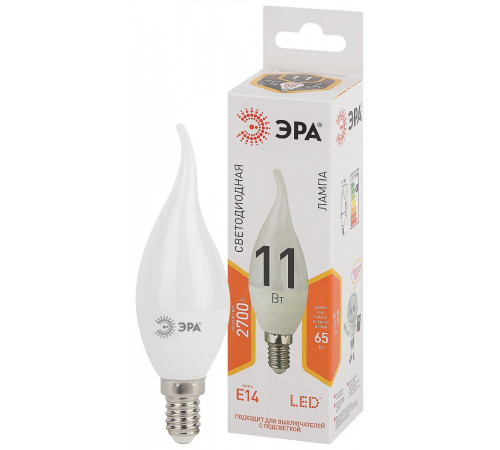 Лампа светодиодная Эра E14 11W 2700K LED BXS-11W-827-E14 Б0032992 Лампа светодиодная Эра E14 11W 2700K LED BXS-11W-827-E14 Б0032992