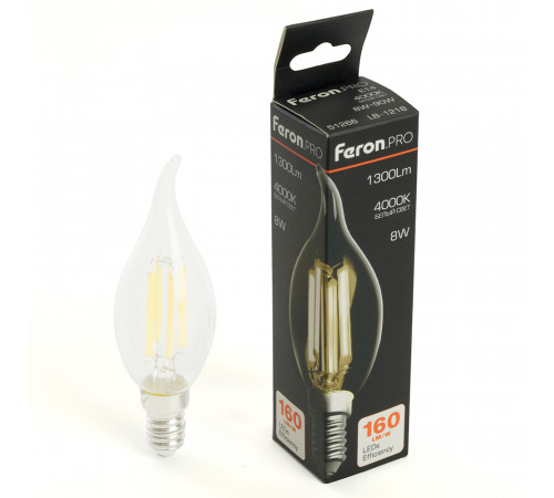 Лампа светодиодная Feron LB-1218 E14 8W 4000K 51266 Лампа светодиодная Feron LB-1218 E14 8W 4000K 51266