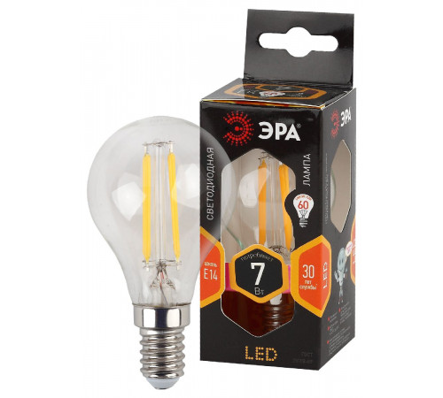 Лампа светодиодная Эра E14 7W 2700K F-LED P45-7W-827-E14 Б0027946 Лампа светодиодная Эра E14 7W 2700K F-LED P45-7W-827-E14 Б0027946