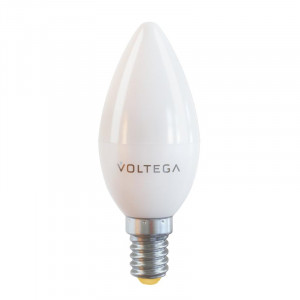 Лампа светодиодная Voltega E14 7W 2800К свеча матовая VG2-C37E14warm7W 7048
