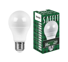 Лампа светодиодная Saffit SBA6525 шар E27 25W 2700K 55087