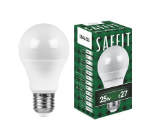 Лампа светодиодная Saffit SBA6525 шар E27 25W 2700K 55087