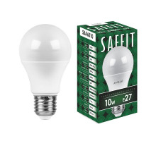 Лампа светодиодная Saffit SBA6010 шар E27 10W 6400K 55006