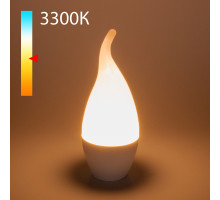 Светодиодная лампа Elektrostandard свеча на ветру матовая E14 6W 3300K 4690389173011