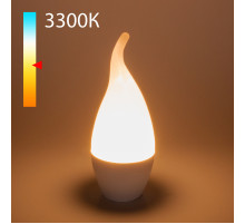 Светодиодная лампа Elektrostandard свеча на ветру матовая E14 6W 3300K 4690389173011