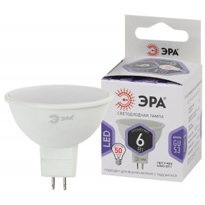 Лампа светодиодная Эра GU5.3 6W 6000K LED MR16-6W-860-GU5.3 Б0049069