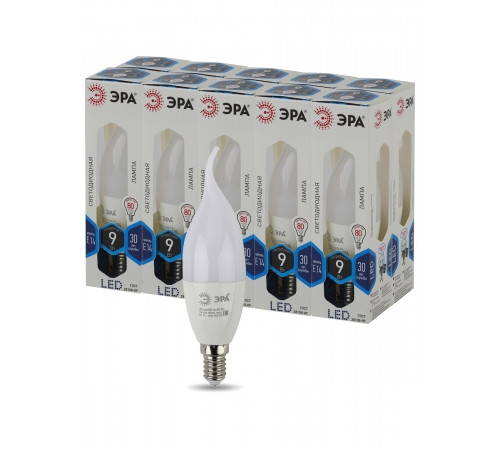 Лампа светодиодная Эра E14 9W 4000K LED BXS-9W-840-E14 Б0027974 Лампа светодиодная Эра E14 9W 4000K LED BXS-9W-840-E14 Б0027974