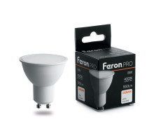 Лампа светодиодная Feron GU10 8W 4000K матовая LB-1608 38093