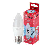 Лампа светодиодная Эра E27 6W 4000K LED B35-6W-840-E27 R Б0050232