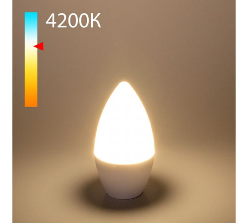 Лампа светодиодная Elektrostandard BLE1403 E14 8W 4200K свеча матовая 4690389152313 a048727 Лампа светодиодная Elektrostandard BLE1403 E14 8W 4200K свеча матовая 4690389152313 a048727