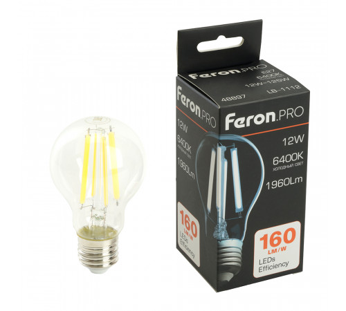 Светодиодная лампа Feron LB-1112 E27 12W 6400K 48897 Светодиодная лампа Feron LB-1112 E27 12W 6400K 48897