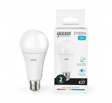 Лампа светодиодная Gauss E27 25W 4100K груша матовая 73225