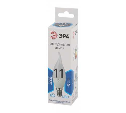 Лампа светодиодная Эра E14 11W 4000K LED BXS-11W-840-E14 Б0032993